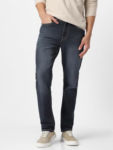 Image of Urbano Fashion Men's Regular Fit Washed Jeans Stretchable