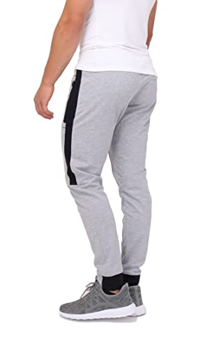 SCR SPORTSWEAR Tall Jogger Sweatpants for Men - Mens Athletic Pants with Zipper Pockets2