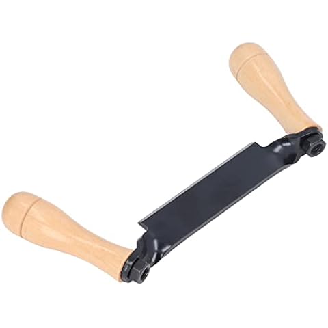 KUIDAMOS 8/10 inch Draw Knife Scraping Knife Straight Draw Knife Tungsten Steel Wooden Handle Straight Type Safe Durable Draw Shave Tool for Polishing Log,Ordinary Wood,Fence Post(10in) Cover