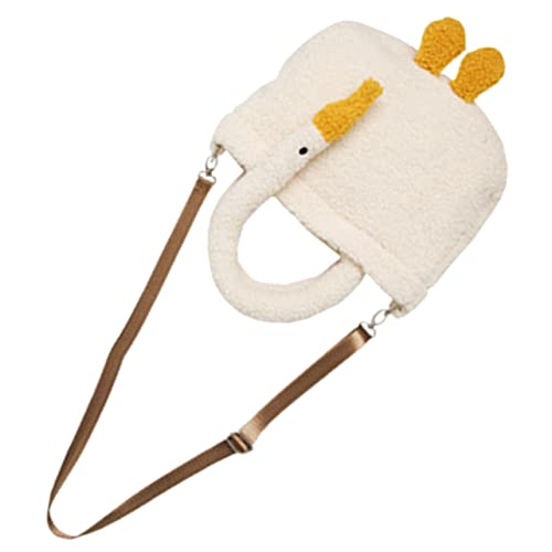Sac femme en peluche beige léger pour soulager vos épaules