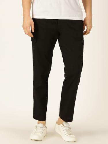 Image of Thomas Scott Men's | Solid | Light Weight | Breathable Fabric | 6 Pocket | Ankle Length | Mid Rise | Regular Fit | Cotton Blend | Button Waist | Chino Trouser | Pants