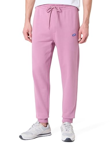 Hugo Men's Napin Jersey Trousers, Dark Pink, M