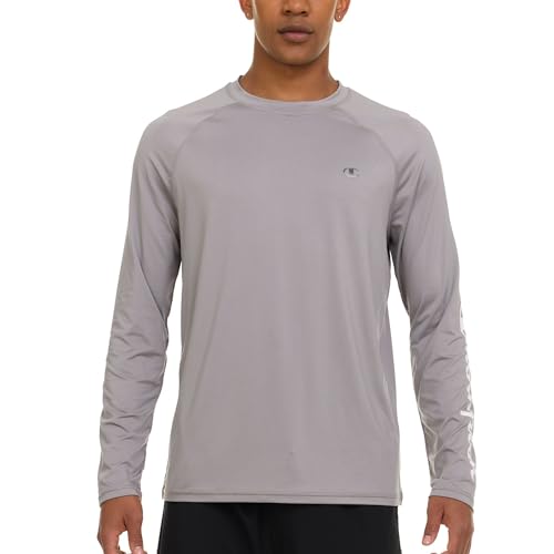 Champion Rash Guard for Men, Long Sleeve Mens Swim Shirt for Fishing Hiking UPF+ 50 SPF Sun UV Protection, Quick Dry3