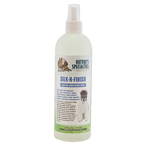 Nature s Specialties Dog Detangling Conditioner Spray for Pets, Leave-In, Made in USA, Silk-N-Finish, 16oz
