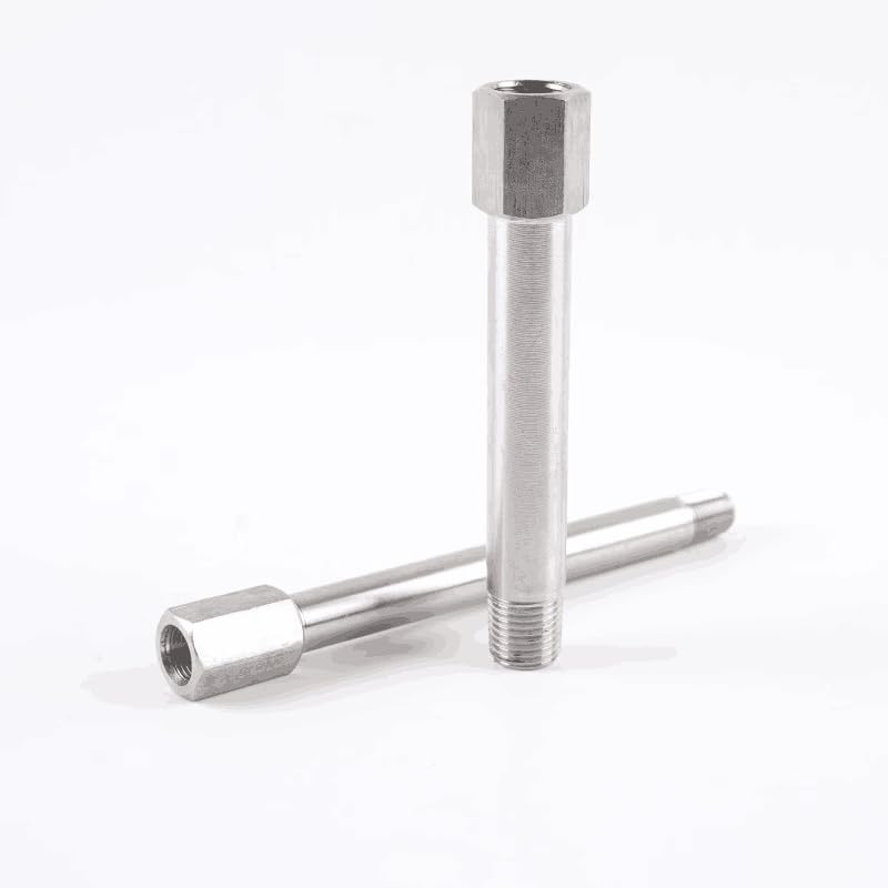 Conector 1/8 BSPT macho hembra de 35mm para reparar espacios estrechos de gas 3