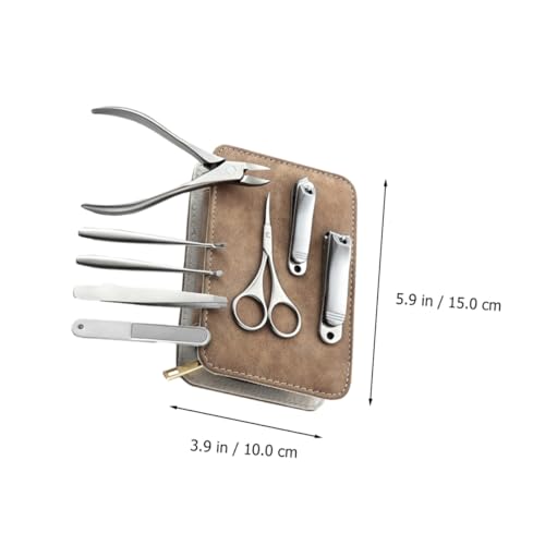 Kit coupe-ongles professionnel en acier inoxydable de haute qualité avec étui - 6