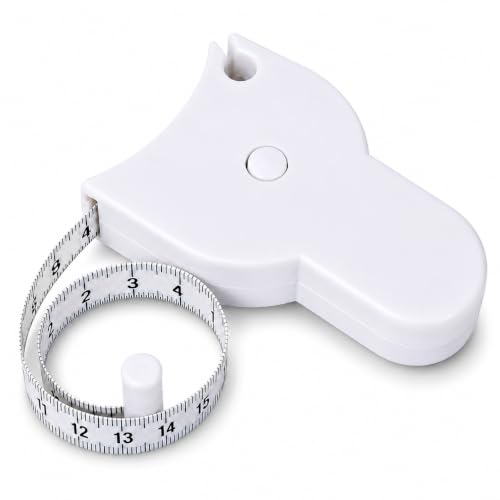 Fita Métrica Corporal Retrátil 150cm, Trena Antropométrica para Medidas de Cintura, Abdômen, Braço, Perna e Quadril, Medidor Corporal Fitness, Dieta, Costura e Modelagem, Régua Flexível Portátil