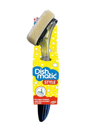 Dishmatic Stilvoller befüllbarer Spülgriff handlicher Griff austauschbare Köpfe