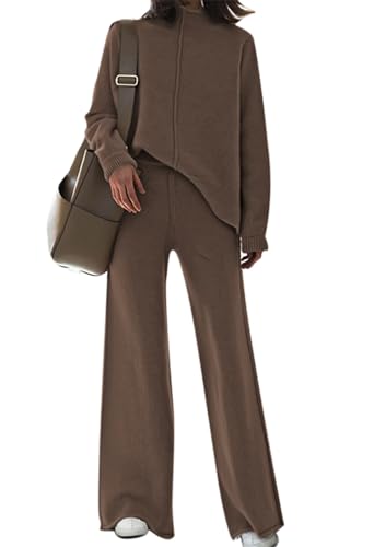 AOHITE Womens 2 Piece Outfit Sets Knit Pullover...