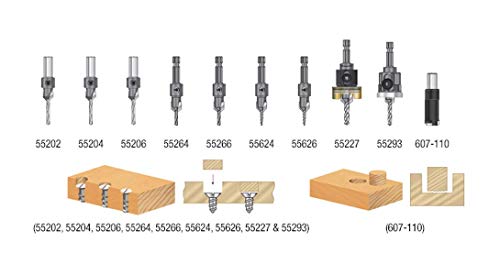 Amana Tool Ams-621 3-Pc Carbide Tipped Countersink Set #TOP2