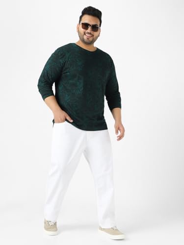 Image of Urbano Plus Men's Printed Full Sleeve Regular Fit Cotton T-Shirt