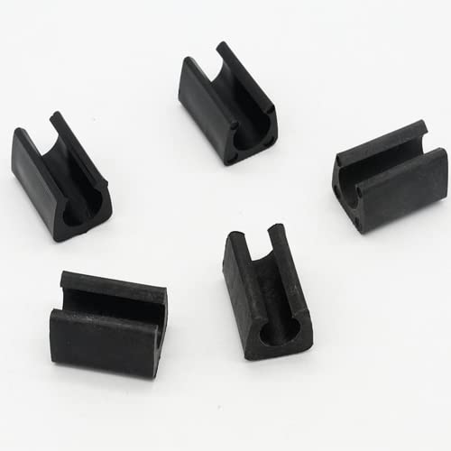 Vokowin 24 Pcs Silicone Chair Leg Caps U-Shaped Tube Sleeve Tube Clamp Damper Stool Anti Front Tilt Pipe Clamp Floor Protectors Plastic for Foot Covers On Most Furniture (K149-24) - Image 3