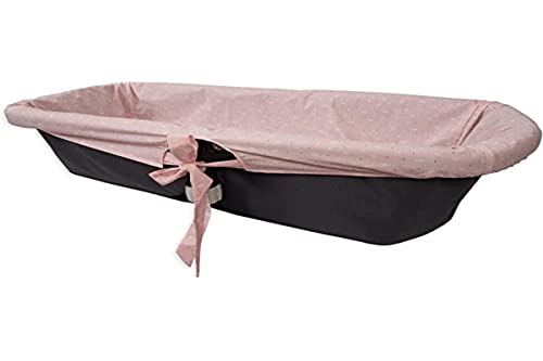 Babyline Cloud – Cubre Capazo, 90 x 40, nubes rosa