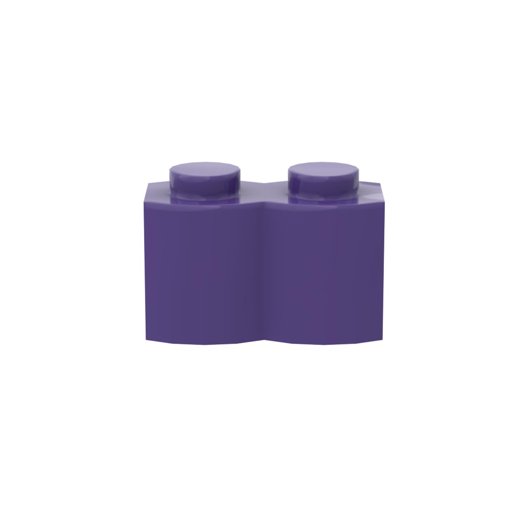 Gobricks 30136 Basic Bricks Brick Special 1x2 Palisade [aka Log] 50 Pieces GDS-749 Compatible with Lego Building Blocks Color:Dark Purple 268