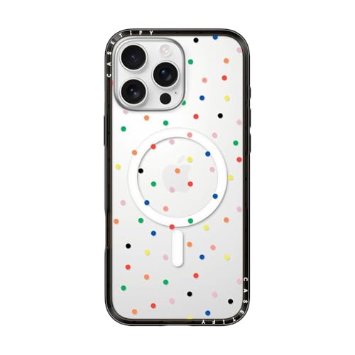 Coque iPhone 16 Pro Max CASETiFY compacte et transparente noire compatible Magsafe