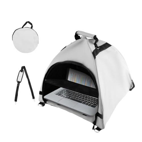 Parasol para laptop antirreflejos y protector UV ideal para trabajar en el patio o de viaje