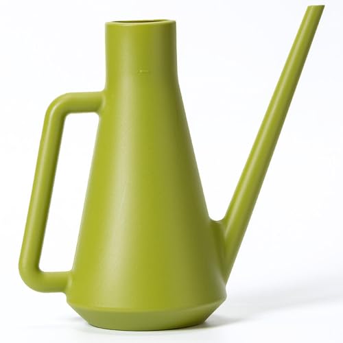 Plastia Gießkanne Klein für den Zimmerpflanzen 1,8 L - Blumengießkanne aus Hochwertigem Kunststoff - Giesskanne mit Langem Ausgießer für Einfache Bewässerung, Grün