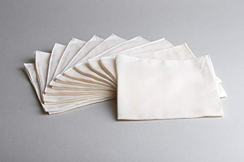 Image of Generic 10 Packs of Organic Cotton Muslin Gauze Handkerchiefs, 14 inch x 14 inch, Facial Cleansing Cloths, Hankies, Bath Towel Makeup Remover, Soft and Breathable