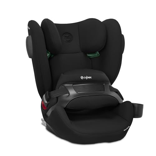 CYBEX Silver Seggiolino Auto Pallas B4 i-Size, ISOFIX, Gruppo 1/2/3 (9-50 kg), Da circa 15 Mesi fino a 12 Anni, Incluso Porta Bevande, Pure Black