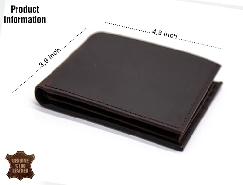 Personalized Cowboy Wallet for Men – Engraved Leather Mens Wallet – Football Gift for Him – Slim Western Wallet - Men Gifts for Christmas, Birthday, Anniversary4