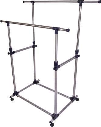 NC® Double Pole Telescopic Stainless Steel Adjustable Cloth Rack/Stand offers donot miss
