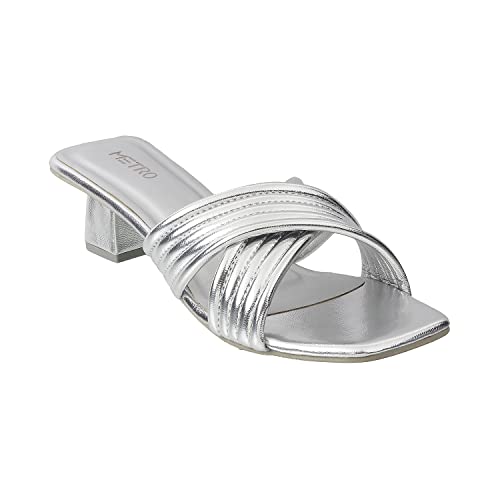 Image of Metro Women's Mule Fashion Block-heel Sandal