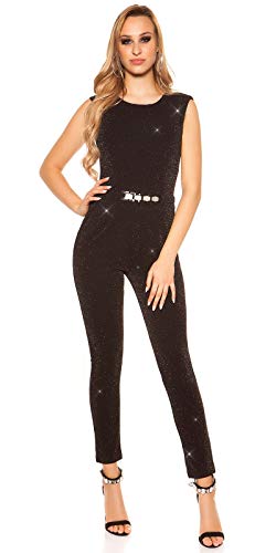 Koucla Damen Overall Jumpsuit Playsuit mit Schnalle...