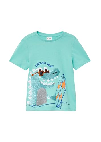 s.Oliver Jersey-T-Shirt mit Wendepailletten