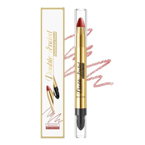 Lápiz de sombra de ojos - Accesorios de maquillaje suaves e impermeables de doble extremo,Lápiz de sombra de ojos Crayon,Para mujeres niñas esposas hermanas amigos y familiares