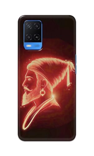 Image of PRINTFIDAA Printed Hard Back Cover Case for Oppo A54 4G Back Cover (Chatrapati Shivaji Maharaj) -112