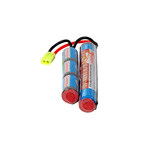 Tenergy 8.4V Airsoft Battery 1600Mah Nimh Nunchuck Battery W/ Mini Tamiya Connector Stick Shape Butterfly Battery For Airsoft Gun M4 Rifles #TOP6