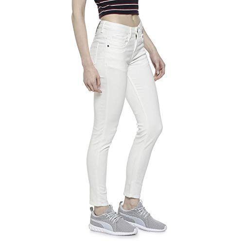 Image of PINACOLADA Women Stylish Solid Super Skinny Casual Denim Jeans