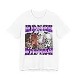 Photo Gallery honse riding t-shirt divertente carino cavallo meme amante degli animali maglietta grafica unisex, bianco, l Photo Gallery honse riding t-shirt divertente carino cavallo meme amante degli animali maglietta grafica unisex, bianco, l