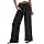 Wifgmjy Linen Trousers High Waist Wide Leg Pants with Pockets Loose Drawstring Trousers Women Tie Knot Lightweight Casual Summer Pants Office Business Workwear Plus Size