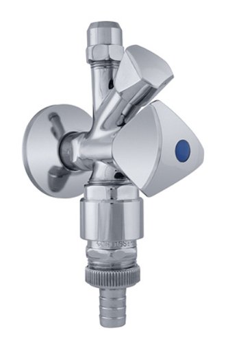 Kombi-Eckventil 1/2" verchromt