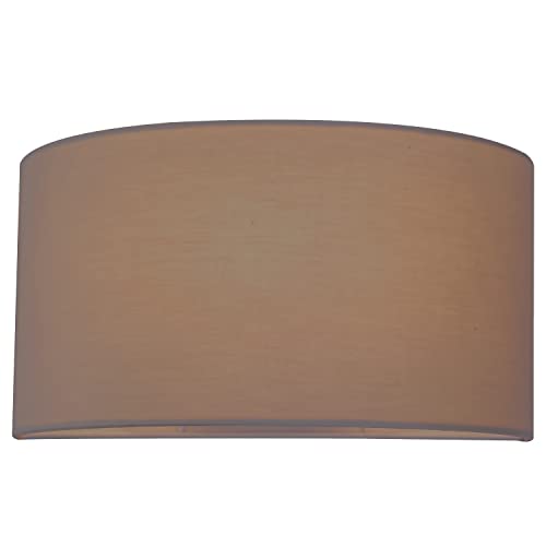HARPER LIVING Indoor Wall Lights, E27 ES Wall Wash Lamp with Switch, Bedside Wall Light with Taupe Semi-Circle Fabric Shade, Wall Sconce Lighting for Bedroom, Living Room, Hallway, Hotel - Image 4