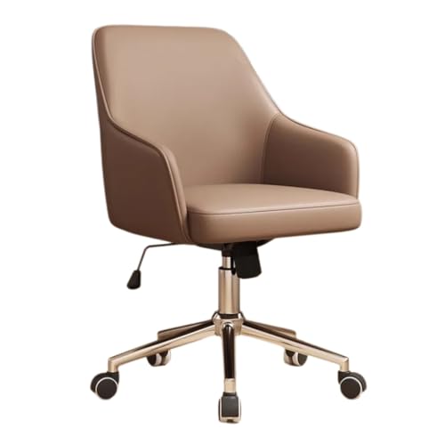Fauteuil de bureau ergonomique à dossier haut réglable en similicuir noir