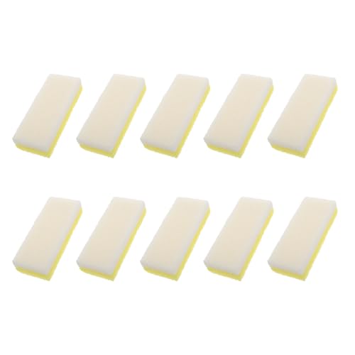 MUCKLILY Lot de 10 Pierres Ponces Pieds en Mousse PU Jaune Exfoliation Douce et Élimination des Callosités Nettoyant Hygiénique pour Soins Pédicure à Domicile Voyage