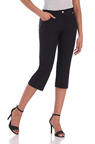 Rekucci Women's Easy Fit Comfort Capri with Stretch Waistband