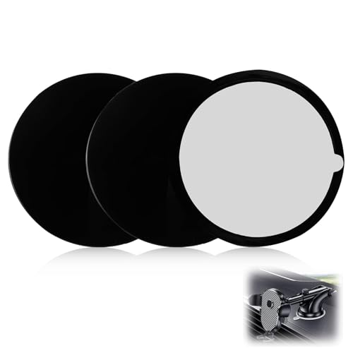 3er-Pack Disques de Fixation Adhésifs, für Armaturenbrett/Windschutzscheibe, universelle Armaturenbrett-Klebescheiben für Auto-GPS-Halterungen und Navi...