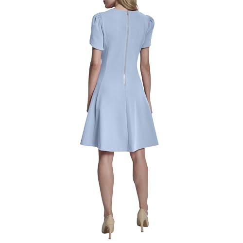 Image of DKNY Women's Tulip Sleeve Fit & Flare Mini Dress