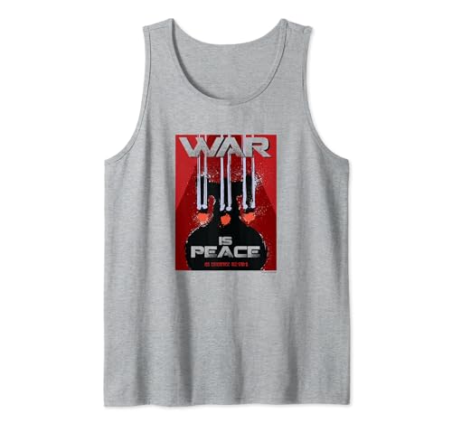 Star Trek: The Next Generation Mirror Universe War is Peace Tank Top, Grey
