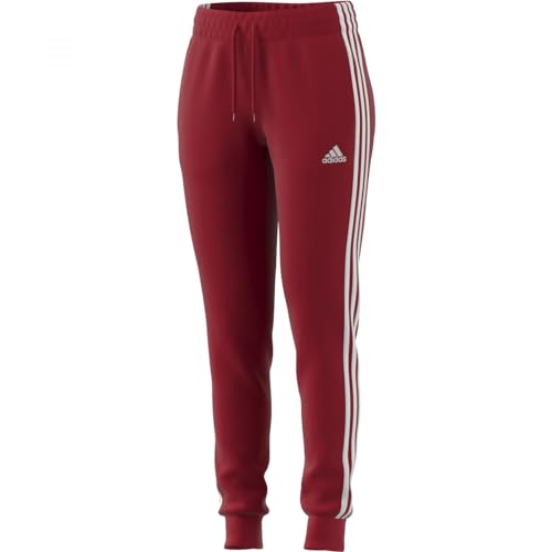 Adidas Damen Essentials 3-Stripes Fleece Pants, Better Scarlet, XXS – Ansicht 1