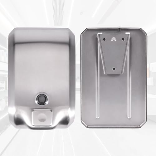 Distributeur de savon mural 1200 ml en acier inoxydable 304 pour sanitaires premium