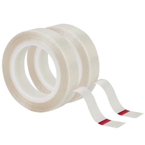 Image of Low Friction Drawer Slide Tape - 2 Rolls 1 /2 inch x33FT, Squeak Resistant & Abrasion Resistance Surface Protection Tape for Furniture, Tools,Wood,Drawer,Cabinet,Curtain(White)