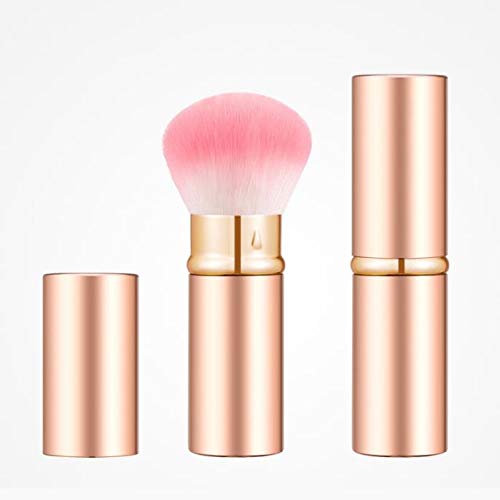 Pinceau maquillage or rose en fibres douces pour un teint parfait au quotidien