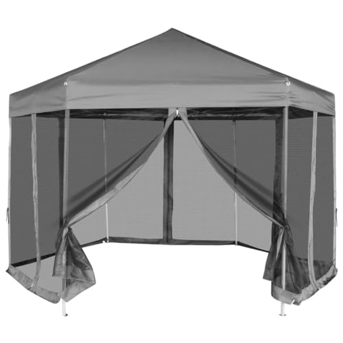 6 eck zelt vidaXL Hexagonal Pop-Up mit Seitenwänden Grau 3,6x3,1 m Le panier bleu Checkpoint ALR 4 Gen Color:Silver Glass/Black Lens