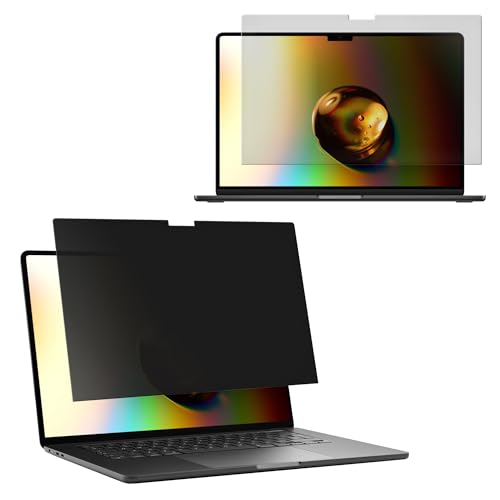 Ya en manzanajugosa.com: kwmobile Protector Pantalla Filtro Privacidad Compatible con Apple MacBook Air 13.6 M2 (A2681) Touch ID Model - para Teletrabajar en Aeropuerto Tren - Bloquea Luz Azul - Montaje Fijo o Temporal