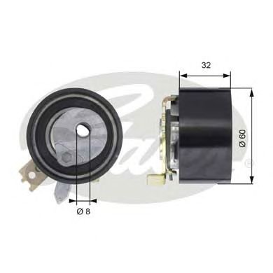 SKF Galet tendeur de Courroie de Distribution Clio III (BR0/1, CR0/1) 1.5 dCi (C/BR1G)/Clio III (BR0/1, CR0/1) 1.5 dCi (BR17, CR17)