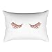 KEERADS Taie d'oreiller Cils Maquillage Imprimé Housse de Coussin Rose Or Home Decor en Aloé Voiture Peluche Café Salon Chambre à Coucher Couleur Multicoleur Rectangulaire 1PC 30cm x 50cm